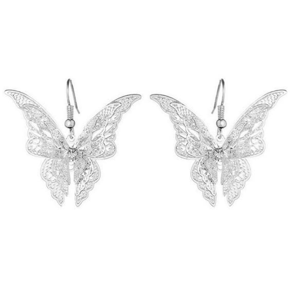 Jewelry VerPetridure Ladies Butterfly Earrings Color Dripping Oil Earrings Jewelry Sweater Accessories