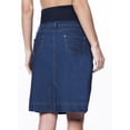 thumbnail image 2 of Maternity Pregnant Denim Skirt with Pregnancy Jersey Panel (S), 2 of 2