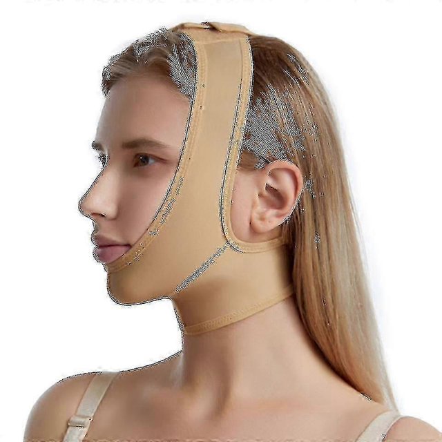 Medical Head Wrap For Face Lift, Neck, Plastic Oral Surgery Chin Mask Lift Post Surgery Compression Garment After Liposuction Surgery Recovery Ne