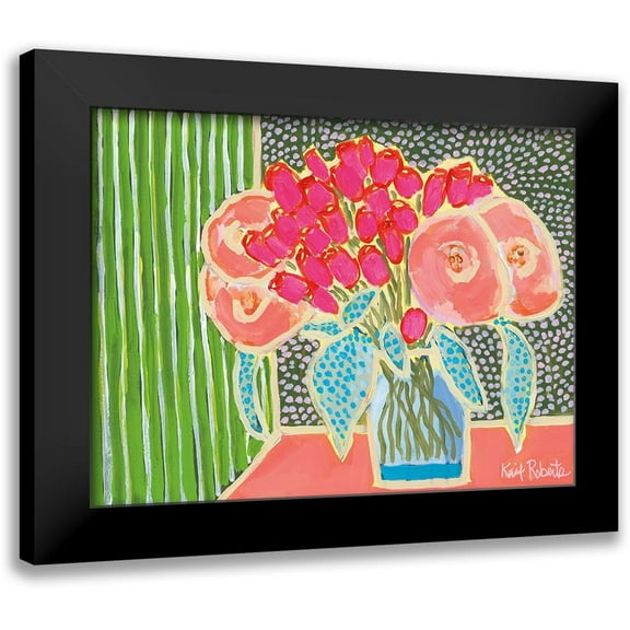 Roberts, Kait 14x12 Black Modern Framed Museum Art Print Titled - Flowers for Maude No. 2