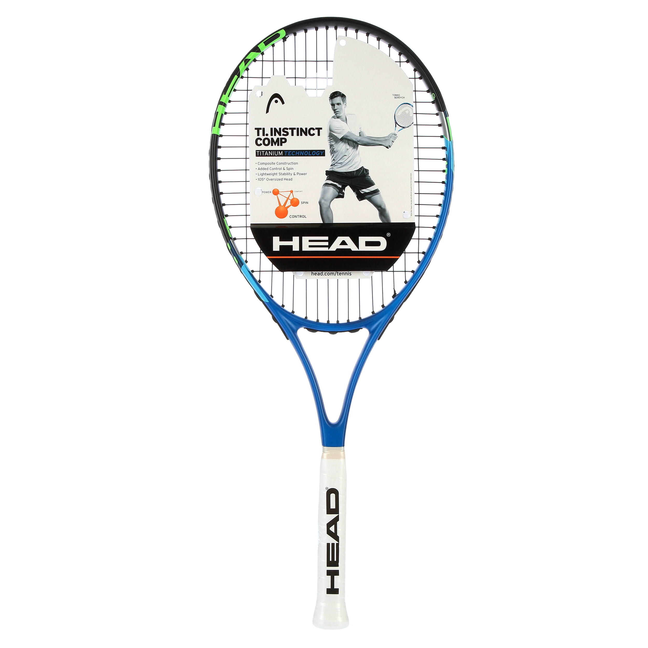 HEAD Lightweight Kids Tennis Racket, Aluminum Blue Black, 23", 10.6 lb
