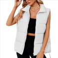 thumbnail image 3 of Chaleco Acolchado para Mujer, Abrigos de Abrigo, Chaquetas y Abrigos con Bolsillos. M, 3 of 8