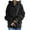 Black, variant on cllios Womens Hoodies Zip Up Sweatshirt Jackets Crewneck Plus Size Long Sleeve Solid Outwear Classic Fit Hooded Jacket