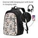 thumbnail image 2 of Balery Cartoon Bear Brown Mochila con carga USB para hombre y mujer - Mochila impermeable y antirrobo para portátil con puerto USB para viajes, trabajo, estudios y universidad, 2 of 7