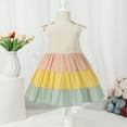 thumbnail image 3 of NZRVAWS 6T Little Girls Sleeveless Dress 6-7 Years Little Baby Girls Suspender Dress Little Girls Summer Dress Apricot, 3 of 8