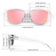 thumbnail image 4 of Gafas de Sol LINVO Polarizadas con Protección UV400 y Montura Clara, 4 of 6