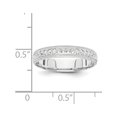 thumbnail image 2 of 14K White Gold 3mm Design Etched Wedding Band (Size 5) Made In Puerto Rico xwb250-5, 2 of 2