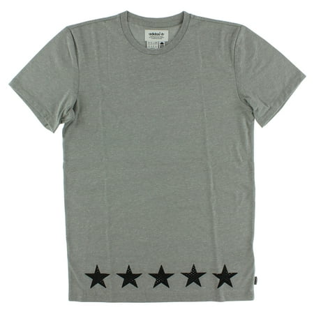 - Adidas Mens Adidas Mens Star Tee Heather Grey XS