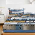 thumbnail image 6 of King Size Fitted Sheet Set - Lake Farmhouse 3 Piece Bedding Sets 16" Deep Pocket Fitted Sheet with 2 Pillowcases, Vintage Wood Grain Country Pastoral Brushed Microfiber Hotel Luxury Bed Sheets, 6 of 9