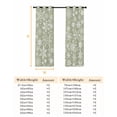 thumbnail image 6 of Fsddascl Green Christmas Blackout Curtains for Bedroom/Living Room, Thermal Insulated Kitchen Curtains, Snowflakes Xmas Winter New Year Grommet Darkening Window Treatment Drapes 27.5"x39"x2, 6 of 6