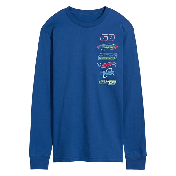 Hot Wheels - HW Stacked Badges- Men's Long Sleeve Graphic T-Shirt Long Sleeve Graphic T-Shirt