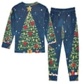 thumbnail image 2 of IAUYY Kid Long Sleeve Cotton Pajama Sets - 2 Piece Pajama Set ,Sizes 18M-8Y Small Silver Clouds, 2 of 7