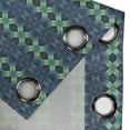 thumbnail image 4 of Ambesonne Blue and Green Grommet Curtain, Geometric Zigzag, 50" x 120", Pale Green Dark Blue, 4 of 6