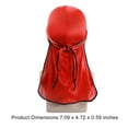 thumbnail image 5 of Tapa sedosa HABITA DE CAPONTES CON LA ALLASTIDAD DE MODA DE LA COLA LARGA FLEXIBLE AJUSTABLE PARA BIKERS HIP-HOP Amantes Daily Decoration Red Eigraketly AP008480-01B, 5 of 5