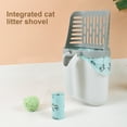 thumbnail image 7 of CherryHome Easy to Cat Litter Shovel Cat Litter Shovel with Handle High Quality Plastic Construction for Easy Garbage Bag Holder Large Capacity Waste Bin, 7 of 7