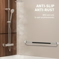 thumbnail image 7 of 36 Inch Chrome Shower Grab Bar w/ Anti Slip Rubber Grip, ZUEXT Stainless Steel Bathroom Grab Bar,Bathroom Balance Bar,Safety Handrail Support,Handicap Injury Elderly Senior Assist Bath Handle, 7 of 7