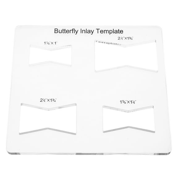 Worgeous Butterfly Inlay Template Four-in-One Router Jig Woodworking Tool for Accurate Marking for Home Renovation DIY Crafting Use