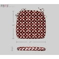 thumbnail image 3 of FBTS Prime 16x17 inch All-Weather Red Geometric Outdoor Seat Pads, Pack of 4, 3 of 7
