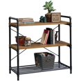 thumbnail image 3 of Sauder Iron City Engineered Wood/Metal Console Table in Checked Oak/Black, 3 of 13