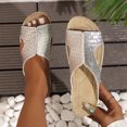 thumbnail image 6 of Mostsola Women's Sandals Peep Toe Summer Wedge Platform Slippers Stitched Casual Beach Shoes, 6 of 9