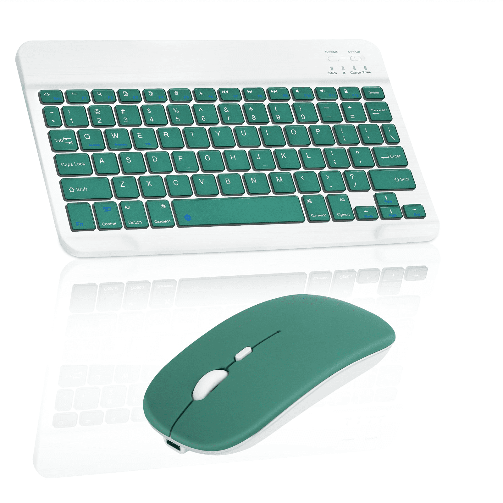 White Wireless Mini Keyboard and Mouse for SAMSUNG UE49MU6400U 49" SMART TV 