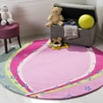 thumbnail image 2 of SAFAVIEH Kids Alyx Swirling Stars Area Rug, Green/Pink, 4' x 6', 2 of 8