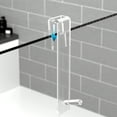 thumbnail image 4 of SunRoad Acrylic Over The Door Hook No Drill Heavy Duty Strong Load Bearing Kitchen Bathroom Clothes Towels Hats Coats Bags Storage Glass Shower Door Hanger, 4 of 7