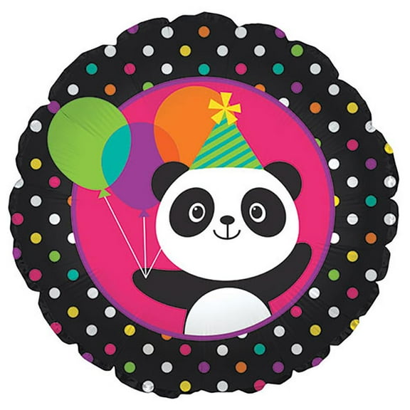 LOONBALLOON Birthday Childeren Balloons, 17″ PANDA-MONIUM