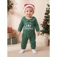thumbnail image 4 of Cjfdfy Newborn Baby Boy Girl Christmas Outfits My First Christmas Embroidery Long Sleeve Waffle Knit Romper And Hat 2Pcs Infant Cute Christmas Tree Fall Winter Outfit 0-18M, 4 of 9
