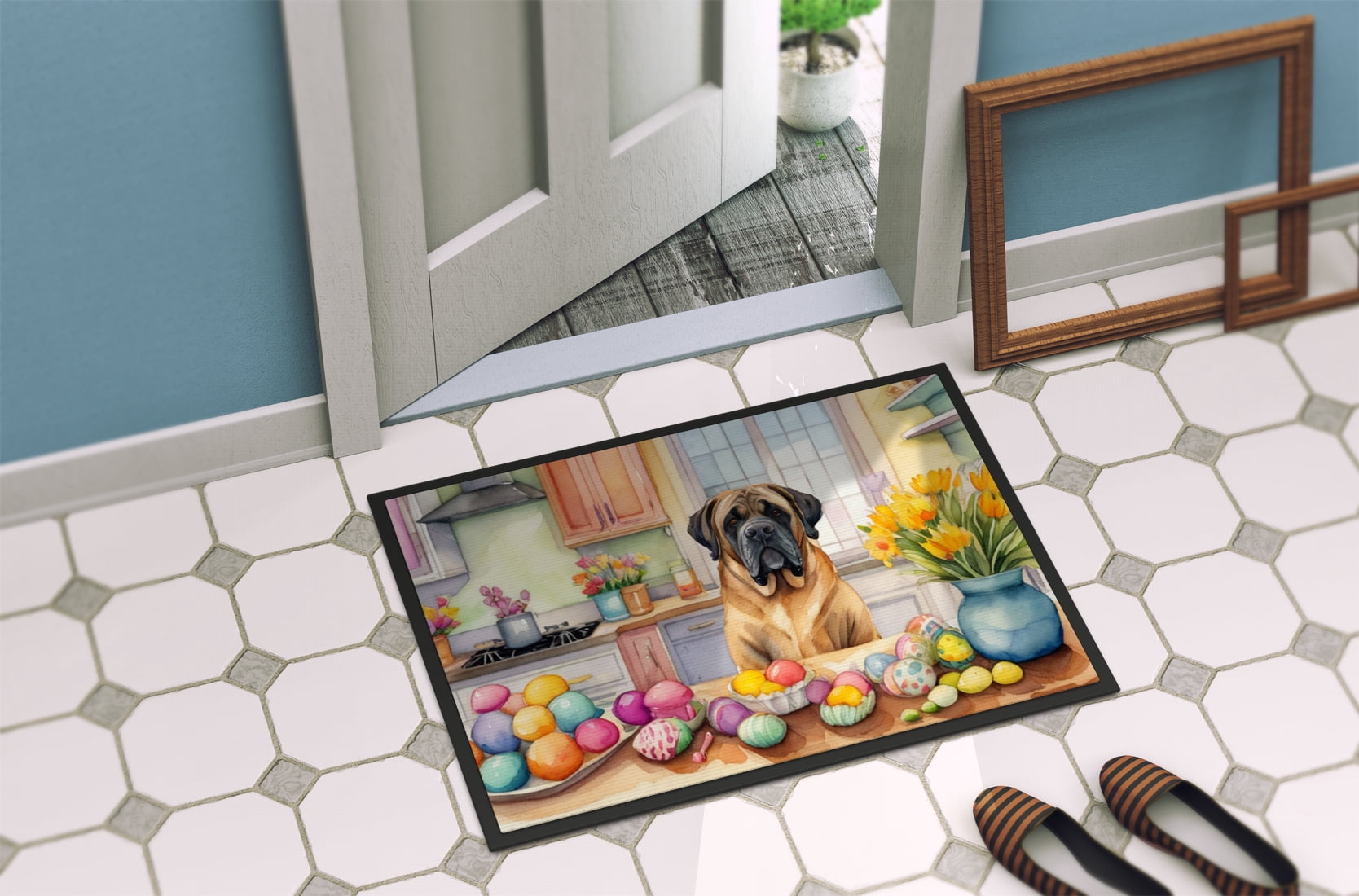 Decorating Easter Mastiff Doormat 27 in x 18 in
