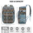 thumbnail image 3 of Tribal Patterns Cooler Backpack - 20L Insulated Leakproof Lunch Bag, Rustic Home Decor Design, 3 of 5