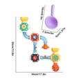 thumbnail image 3 of Chamoist Building Bath Toys,DIY Assembly Water Pipe Building Kit,Bathtub Wall Toys,DIY Water Pipe Assembly Kit with Suction Cups,Educational Bathtub Toys,Creative Tub Time Birthday Gifts, 3 of 8