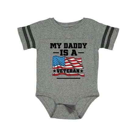 

Inktastic My Daddy is a Veteran Gift Baby Boy or Baby Girl Bodysuit