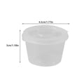 thumbnail image 4 of Baohd 50 Pieces Bakery Barbeque Single Use Bowl Dustproof Food Fruit Box Soup Rice Seasoning Jar Cup with Lid Container 25ML, 4 of 8
