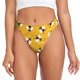 thumbnail image 1 of Balery Cute Bee Butterfly Yelllow Tangas de Algodón para Mujer con Estampado – Ropa Interior Sexy, Transpirable, G-string-Small, 1 of 6
