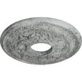thumbnail image 3 of Ekena Millwork 15 3/8"OD x 4 1/4"ID x 1 1/2"P Baltimore Ceiling Medallion (Fits Canopies up to 5 1/2"), Hand-Painted Ultra Pure White Crackle, 3 of 6