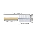 thumbnail image 3 of 3 Pcs Long Hair Pet Comb 6.69 Inch for Daily Maintenance, Stainless Steel Pin Teeth Wooden Handle Dog Comb, Removes and Prevents Matted for Cats and Dogs, Pet Grooming Brushes, 3 of 7