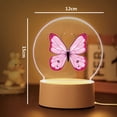 thumbnail image 5 of 1 lámpara 3D de mariposa caliente para decoración de dormitorio infantil, iluminación interior, regalos, 5 of 5