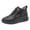 Black, variant on Winter Snow Boots for Women Retro Splice Leather Floral Embroidery Hook and Loop Ankle Booties Warm Furry Lined Casual Walking Shoes Black Size 7.5
