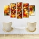 thumbnail image 2 of Cuadro decorativo para sala, recamara, Abstracto Naranja, elegante, moderno, minimalista, Set de 5 piezas, 2 of 5