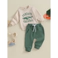thumbnail image 5 of Toddler Boy Girl Football Outfits 6M 12M 18M 24M 3Y Sundays Are for the Bird Eagle Sweatshirts Top Pants Set 2Pcs Game Day Clothes, 5 of 10