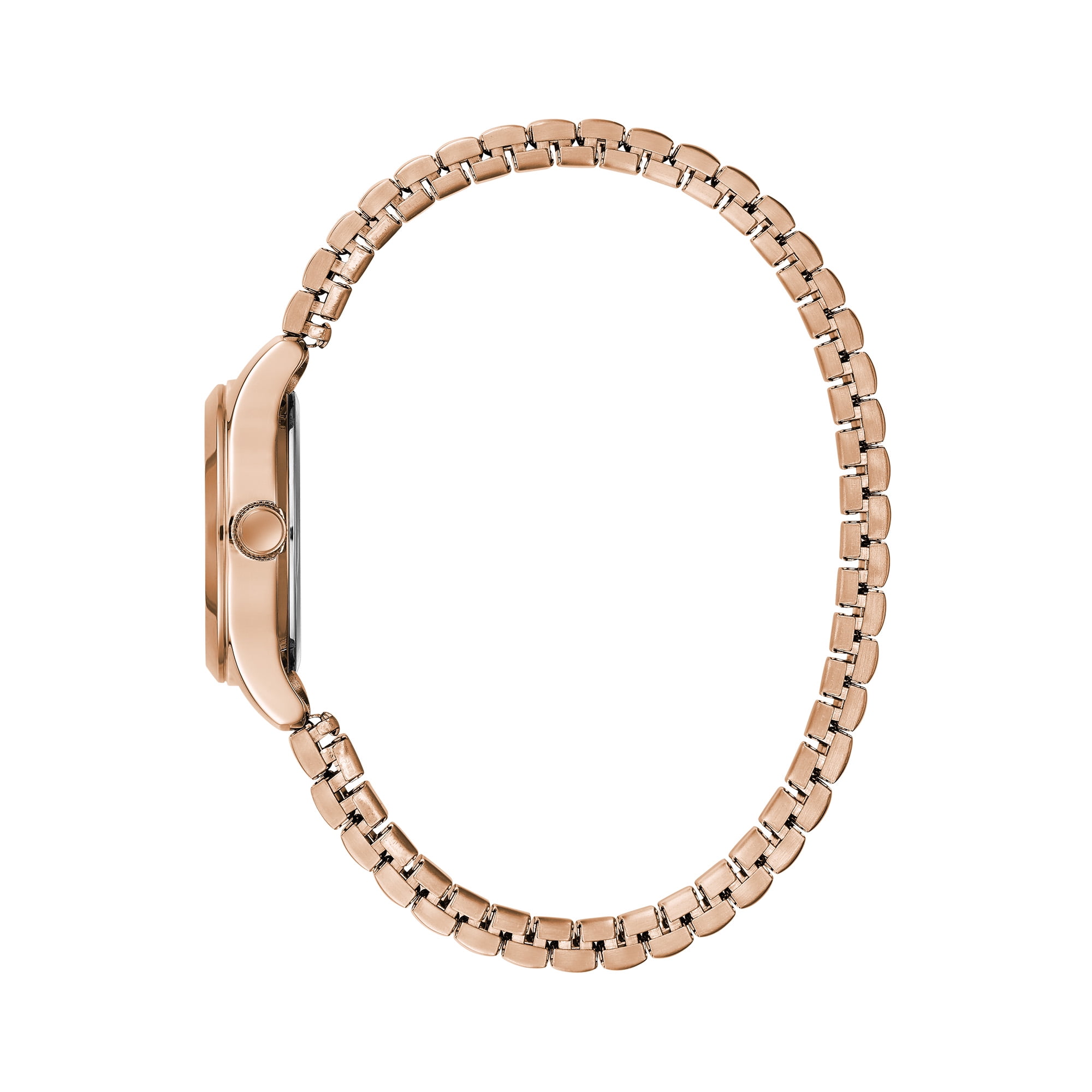 Caravelle Designed By Bulova Women's Classic Rose Gold Tone Watch with Expansion Band 44L254