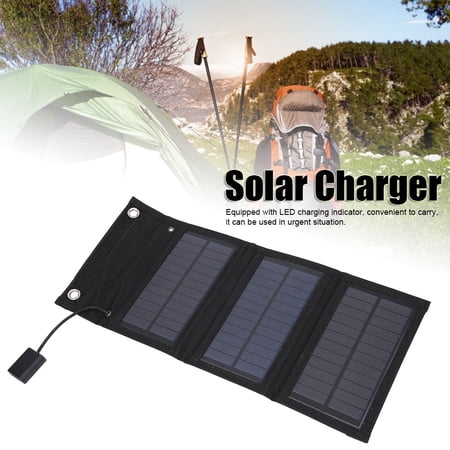 LHCER Solar Mobile Power,15W Portable Solar Panel Foldable Pack ...