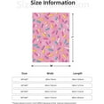 thumbnail image 2 of Candy Sprinkles Pink Donut Glaz Throw Blankets 80"x60" Lightweight Flannel Fleece Cozy Soft Blanket Home Decor for Couch Bed Sofa Bedroom Living Room Travel Birthday Christmas All Season, 2 of 6