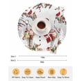 thumbnail image 6 of 15 Inch Round Placemats Set of 6, Grey Christmas Non Slip Heat Insulation PP Table Mats, Red Snowman Xmas Tree Snowflake Winter Washable Place Mats for Kitchen Dining Party Table Decor, 6 of 7