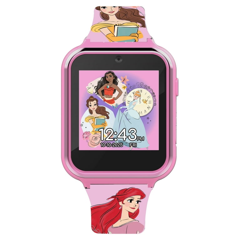 Disney Princess Female Child iTime Smart Watch in Pink with Silicone Strap PN4395WM