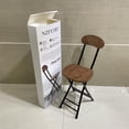 thumbnail image 5 of NZFYTRT Dining chairs,Folding Bar Stools, 24-inch Kitchen Counter Height Stools with Backrest, Portable Bar Chairs for Home Kitchen Island Breakfast, No Assembly, 5 of 9