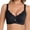 Black, variant on Women Seamless Wireless Support Bra, Scallop Neckline Comfort Bralette, Adjustable Strap No-Show Everyday Underwear for Full Coverage Blue XXL