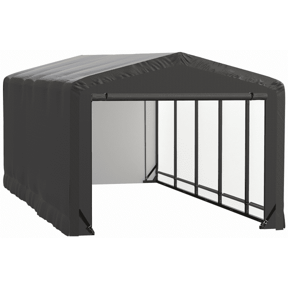 ShelterTube Wind and Snow-Load Rated Garage, 10x23x8 Gray
