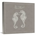 thumbnail image 1 of Global Gallery's 'Underwater Life XIII Greige' by Daphne Brissonnet Stretched Canvas Wall Art, 1 of 4